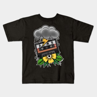 Tattoo Art Demo Tape With Cloud and Flower Kids T-Shirt